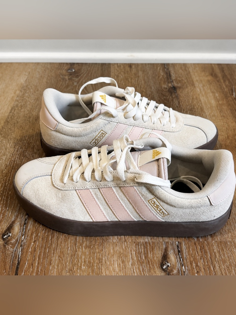 Adidas VL Court 3.0 Women’s Wonder Quartz Pink Gum Sneakers Size 8